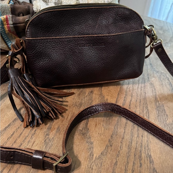 Portland Leather Brown Leather Crossbody Bag - Picture 1 of 1